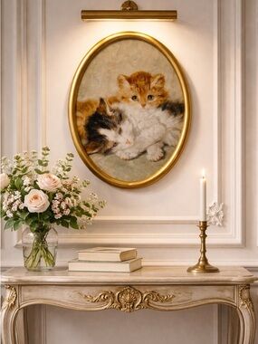 12x16 “Sleeping Kittens” by Henriette Romney-Knip